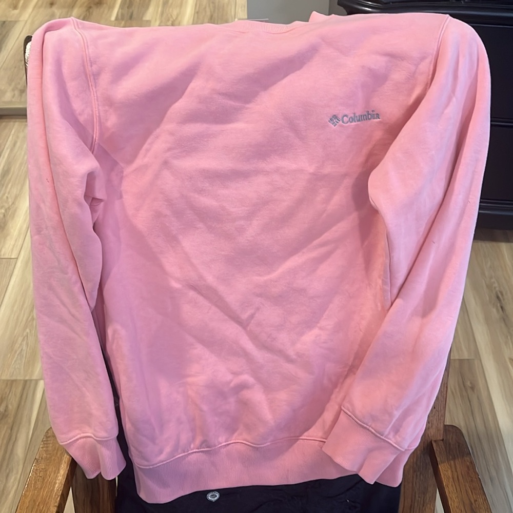 Columbia Men's Crewneck Sweatshirt - Pink - Picture 2 of 3